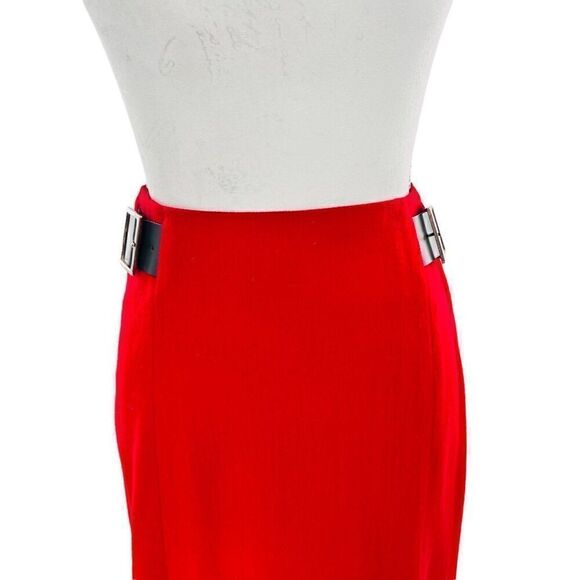 Harold’s skirt  wool cashmere blend  red pencil skirt made In  USA size 2 - Picture 7 of 11